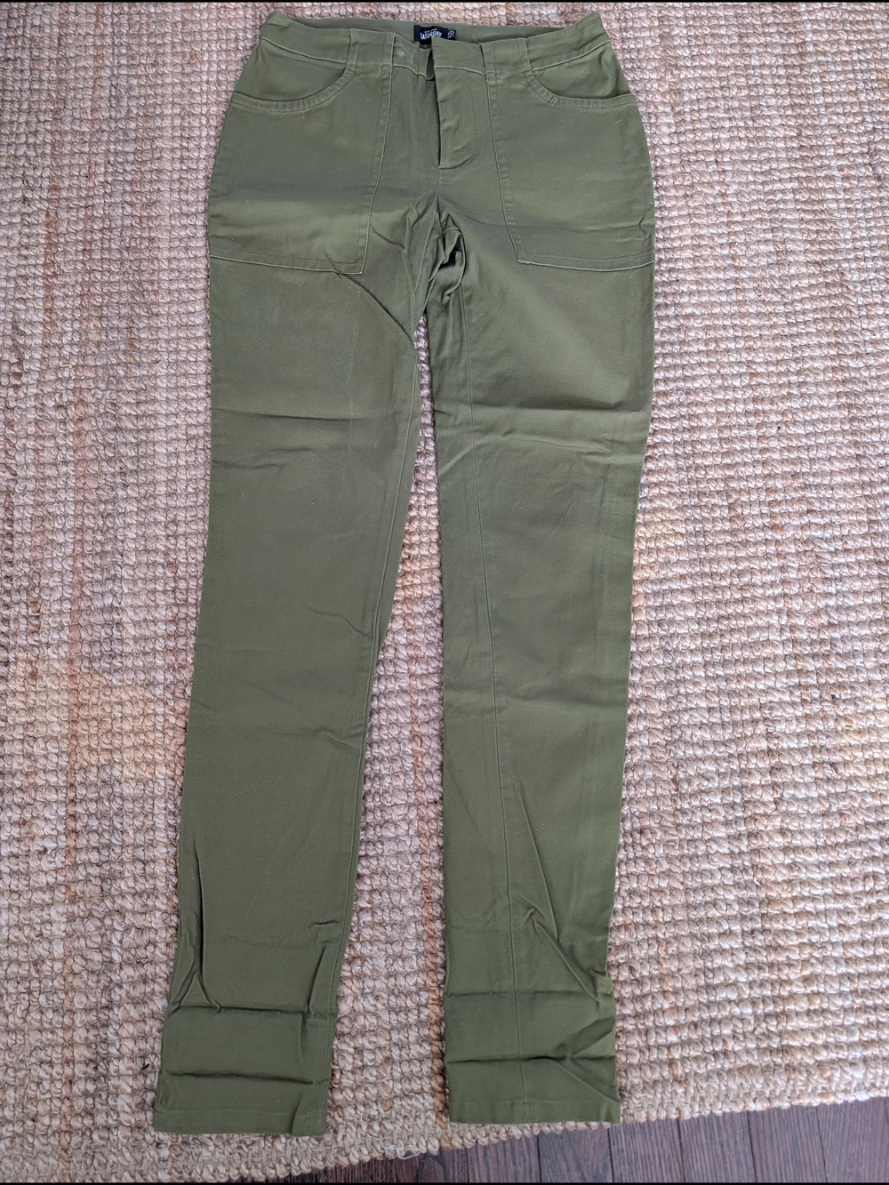 Kate Spade SATURDAY Olive Green Slim Stretch Pants